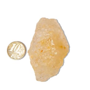 01 Topázio Amarelo Pedra Natural Bruto 75 a 100g média 55mm