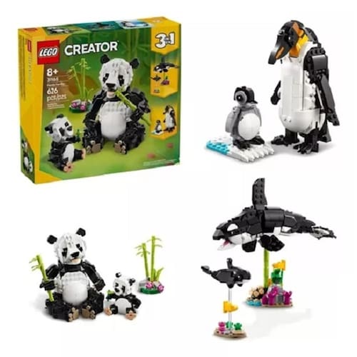 imagem-Lego 31165 Creator 3 Em 1 - Família Panda – 626 peças