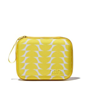 Estojo de viagem Nanit Pro Baby Monitor com suporte múltiplo amarelo
