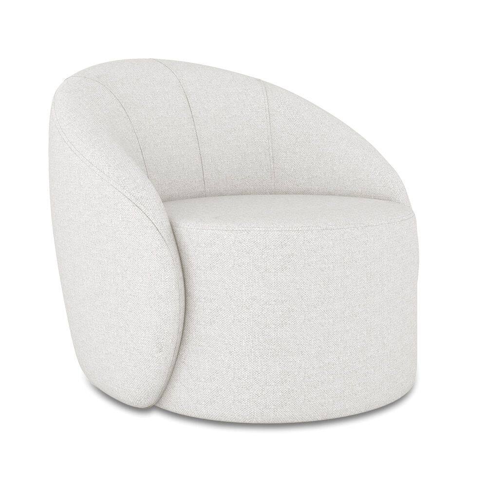 Poltrona Decorativa Orgânica Lua Linho D03 - D`Rossi