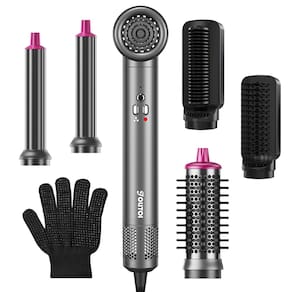 Escova de secador de cabelo e modelador de cabelo 6 em 1 Jolitoi Air Styler