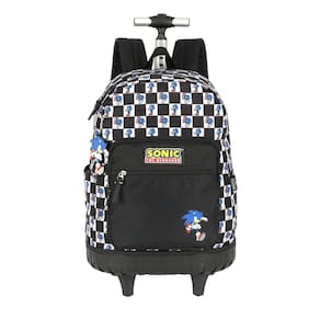 Mochila De Rodinhas Do Sonic Escolar Juvenil Passeio Meninos