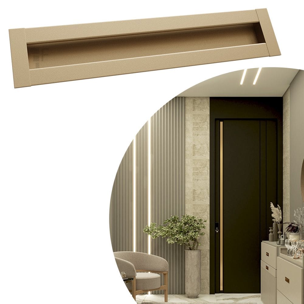 Puxador Celleno IL 255 - Dourado Matte- 200MM