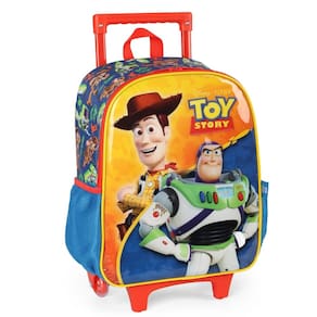 Mochila De Rodinhas Laranja Com Alça Escolar Luxcel ToyStory