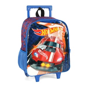 Mochila De Rodinha Escolar Hotwheels Carros Esportiva Luxcel
