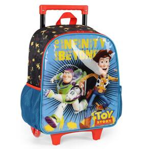 Mochila De Rodinhas Azul Com Alça Escolar Luxcel ToyStory