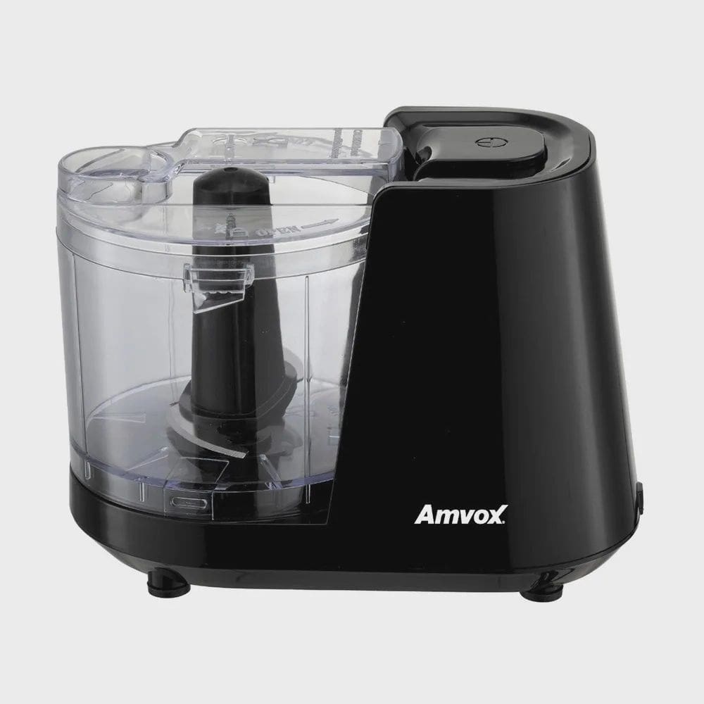 Mini Processador De Alimentos Elétrico 350ml 2 Lâminas Amvox