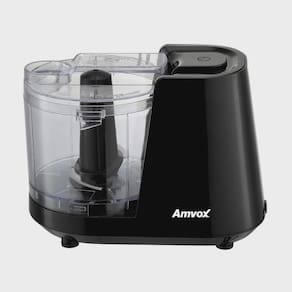 Mini Processador De Alimentos Elétrico 350ml 2 Lâminas Amvox