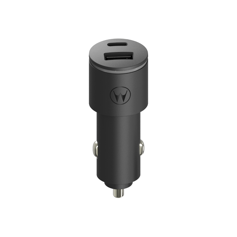 Carregador Veicular Motorola Turbo Power™ 45 DUO 27W / 18W - Sem cabo
