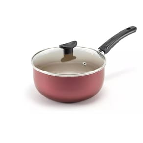 Panela Teflon Antiaderente + Tampa De Vidro Reforçada No 18