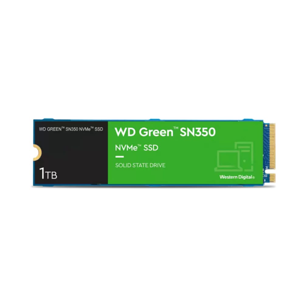 SSD, SN350, 1TB, M.2 2280, PCIe 3.0, NVMe, Green - Western Digital