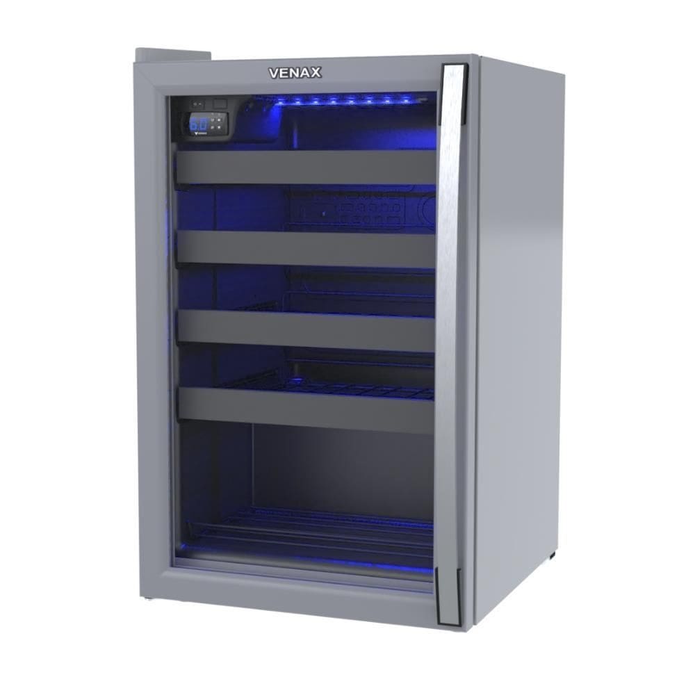 Adega Venax Piubella Cave 100L Porta Invertida Cinza 127V 19924