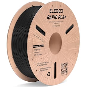 Filamento para impressora 3D ELEGOO Rapid PLA Plus 1,75 mm preto 1 kg