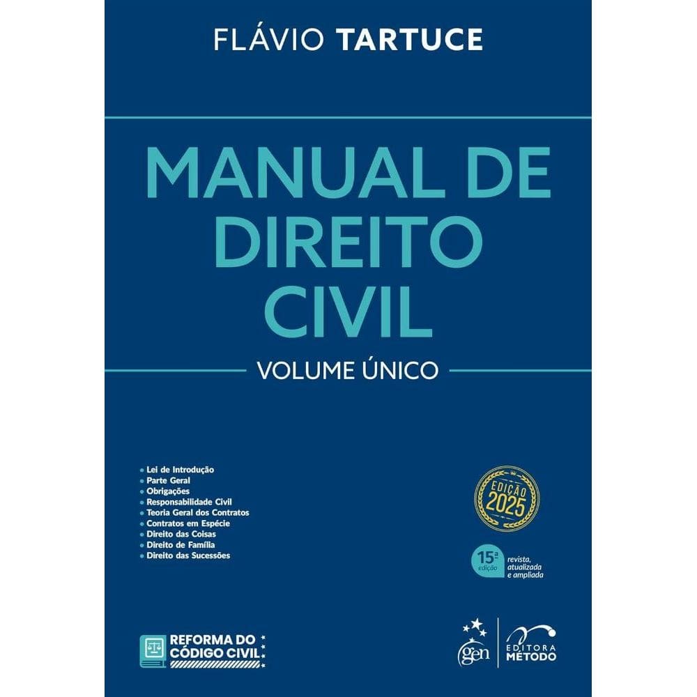 Manual de Direito Civil - Vol. Único - 15ª Edição 2025 (0302)
