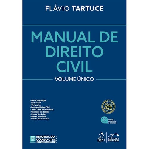 imagem-Manual de Direito Civil - Vol. Único - 15ª Edição 2025 (0302)