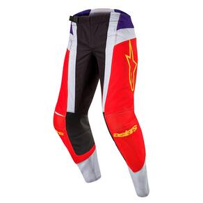 Calças Alpinestars Techstar Ocuri Laranja Quente/Roxa/Preta 38