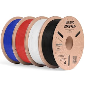 Pacote de filamento de impressora 3D ELEGOO Rapid PLA Plus de 1,75 mm e 4 kg