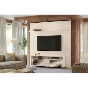 Composição Frizz New Prestige para TV de até 75 polegadas - Calacata/Off White - Madetec