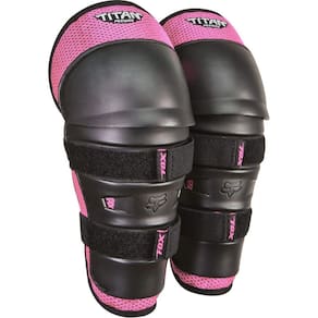 Joelheira/caneleira de motocross Fox Racing Youth Titan preto/rosa