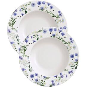 Kit Jogo Prato Raso Jantar 10Pçs 10 Pessoas Ana Alice 27,5cm