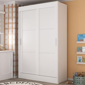 Guarda-Roupa Infantil Flex 2 Portas 2 Gavetas Maya Espresso Móveis Branco