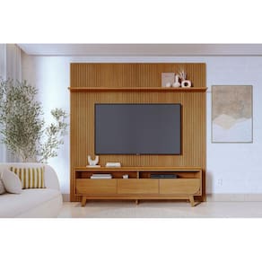 Rack+Painel Luna para TV de até 75 polegadas - Cumaru - Madetec