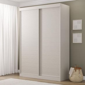 Guarda-Roupa Samambaia 2 Portas Ripado CabeCasa MadeiraMadeira Off White