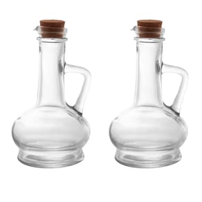 Kit 2 Galheteiros de Azeite Vinagre Molhos Vidro com Tampa 250ml