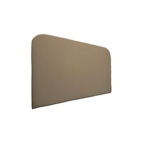 Cabeceira Estofada Casal Orgânica Não é Segredo Veludo Austin Marrom 140x120