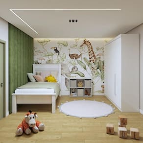 Quarto Infantil Completo Guarda-Roupa Caribe e Cama Irlanda Branco