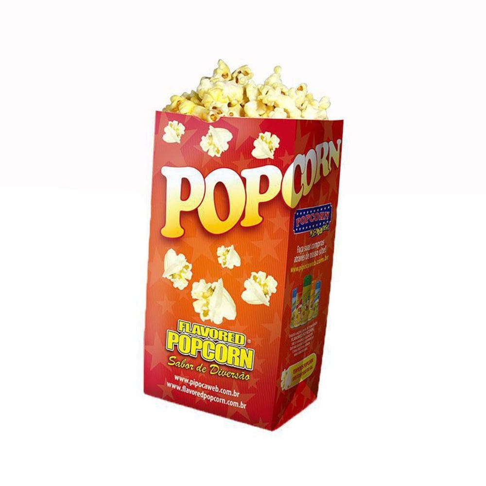 Embalagens Para Pipoca Sos Pop  Médio   Pacote Com 25 Und
