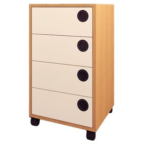 Gaveteiro 36 cm Para Escritorio 4 Gavetas GV5034 Mell Arenas FAEM