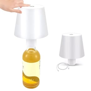Luminari Mesa Abajur Garrafa Led Recarregavel Iluminaçao Decoraçao Mesinha Escrivaninha