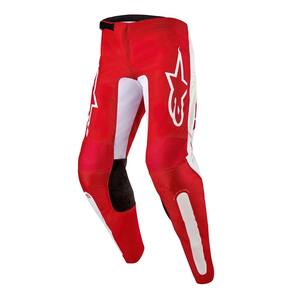 Calças Alpinestars Fluid Lurv Mars vermelhas/brancas para homens tamanho 32