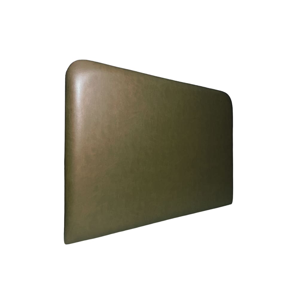 Cabeceira Estofada Queen Orgânica Não é Segredo Esmeralda Marrom Escuro 160x60