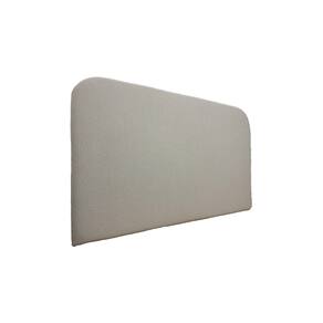 Cabeceira Estofada Casal Orgânica Não é Segredo Linho Cru Mesclado 140x60