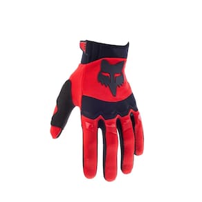 Luva de motocross Fox Racing DIRTPAW FLUORESCENTE VERMELHA PEQUENA