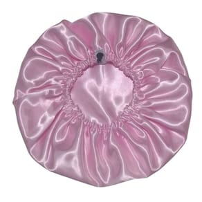 Touca Toca Cetim Seda Dormir Banho Anti Frizz - Rosa Claro