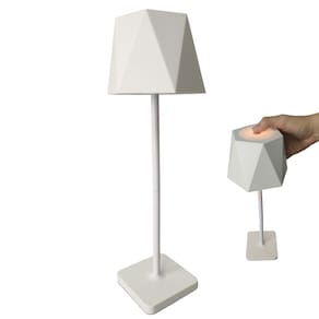 Luminaria Abajur de Mesa LED 3 Tons USB Bateria Recarregavel Quarto Cabeceira Sala Escritorio Recepçao Casa Trabalho Decoraçao Moderno Iluminaçao
