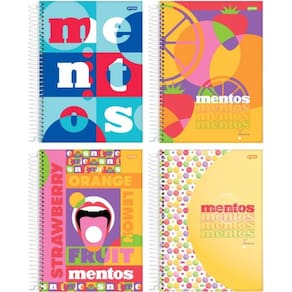 Caderno Espiral Universitario 80 Folhas Mentos Jandaia
