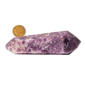 Biterminado Lepidolita Mica Sextavado 10 a 11cm Tipo B