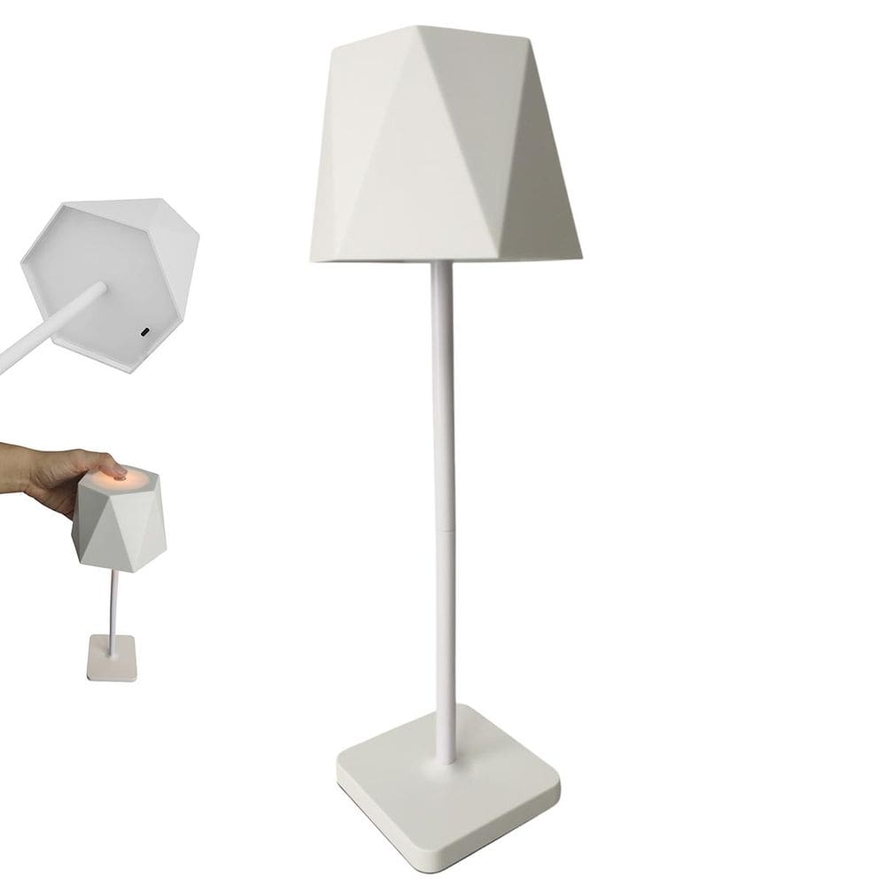 Luminaria Abajur de Mesa LED 3 Tons Bateria Recarregavel USB Casa Sala Quarto Cabeceira Trabalho Mesa Escritorio Recepçao Moderno Iluminaçao Decoraçao