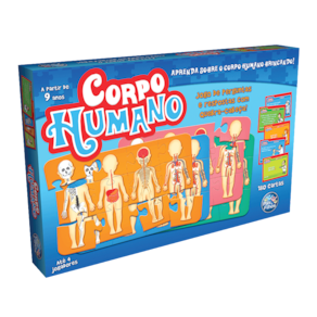 Jogo Corpo Humano 180 Cartas + Quebra Cabeça