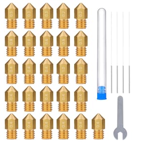 Kit de substituição de bicos ELEGOO MK8 0,2/0,3/0,4/0,5/0,6/0,8/1,0 mm