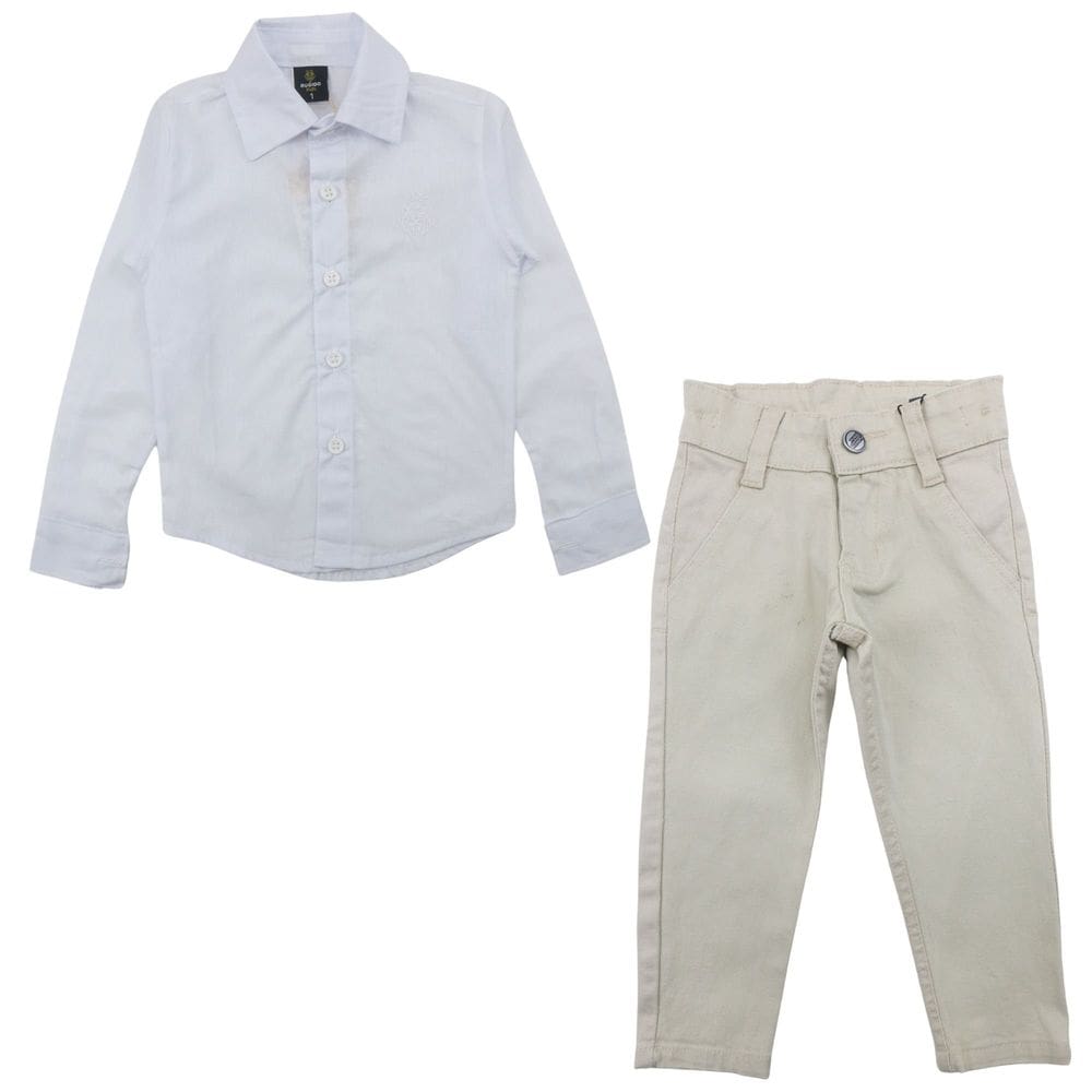 Conjunto Social Infantil Menino Calça e Camisa Festa Evento