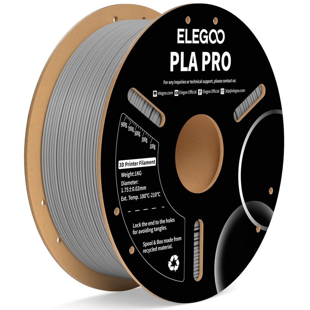 Filamento para impressora 3D ELEGOO PLA PRO 1,75 mm cinza 1 kg