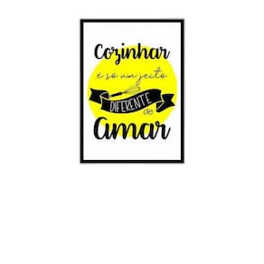 Quadro Cozinhar: Um Jeito Diferente De Amar 24X18Cm