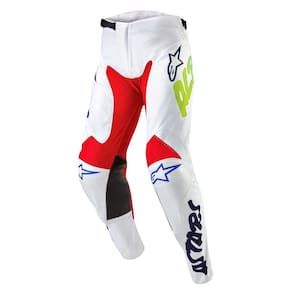Calças Alpinestars Racer Hana branca/multicolorida tamanho 38 para mulheres