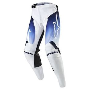 Calças Alpinestars Racer Hoen branca/azul marinho escuro/azul claro tamanho 36