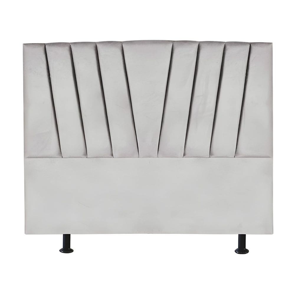 Cabeceira Estofada Cama Box King 195 cm Malu Linho